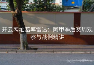 开云网址赔率雷达：阿甲季后赛周观察与战例精讲