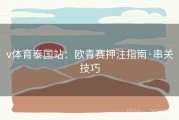 v体育泰国站：欧青赛押注指南·串关技巧