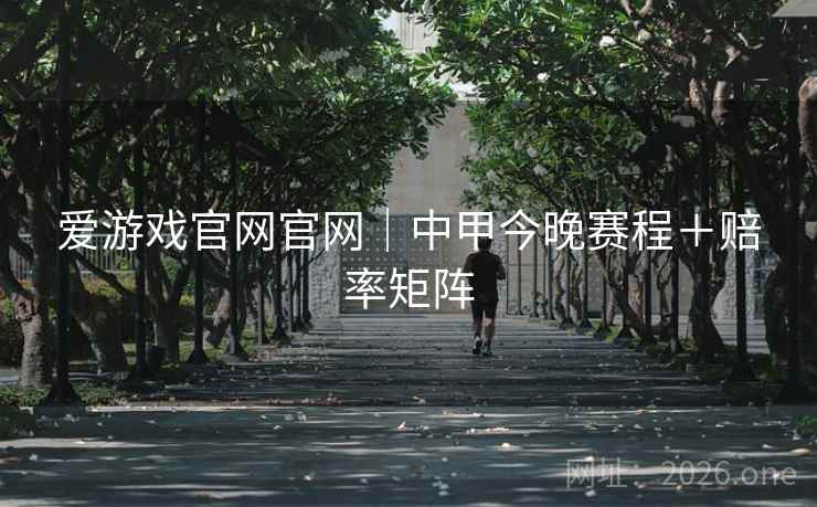 爱游戏官网官网｜中甲今晚赛程＋赔率矩阵