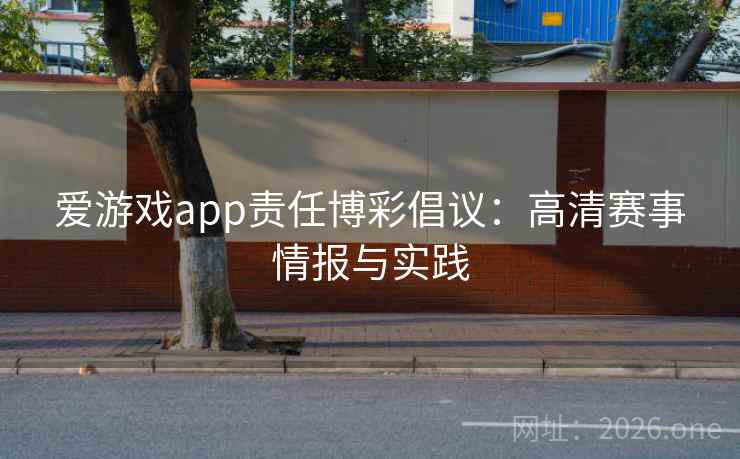 爱游戏app责任博彩倡议：高清赛事情报与实践